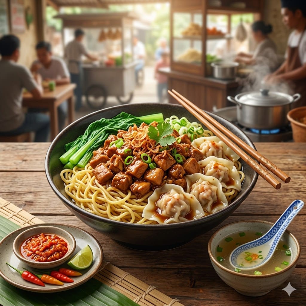 Mie Ayam Pangsit Rebus – Warmindo Abang Adek